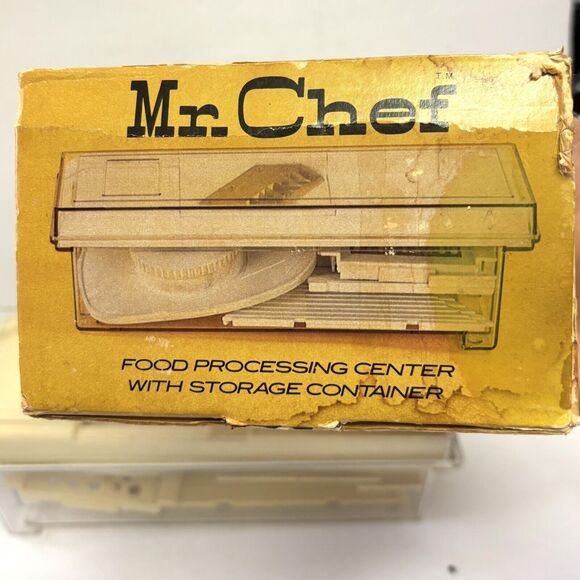 Vintage 1978 Mr. Chef Food Processing Center And Storage By Redman Brothers - Picture 4 of 7